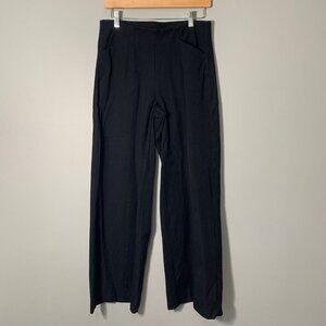 Old Navy high-rise wide leg black pull on elastic waist casual career pants